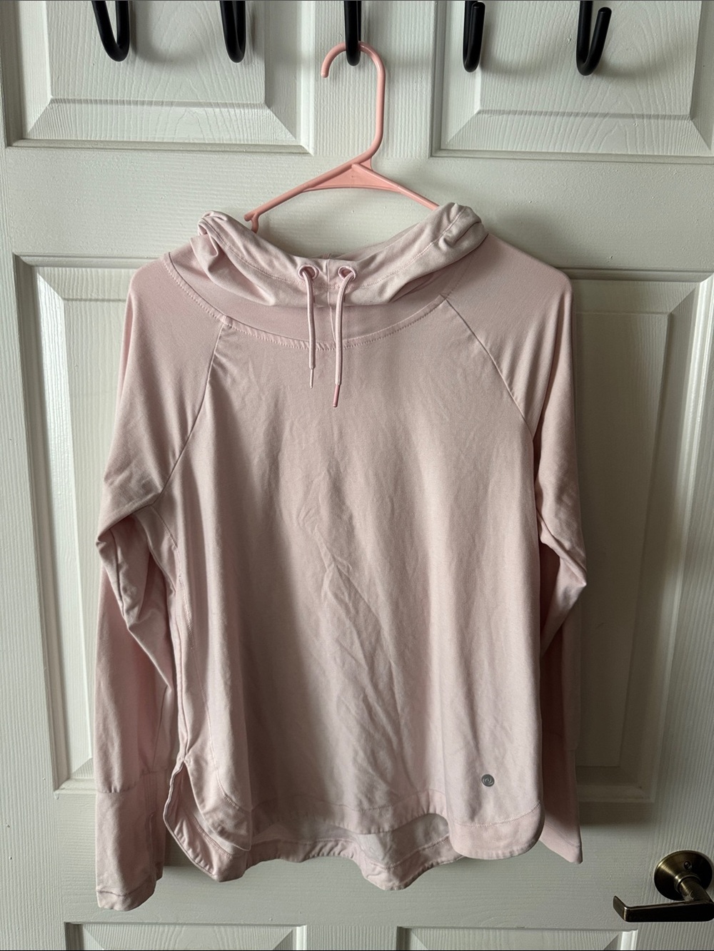 Apana Lightweight Pink Slouch Hoodie Small
